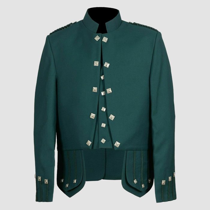 Green Sheriffmuir Doublet Jacket With Waistcoat