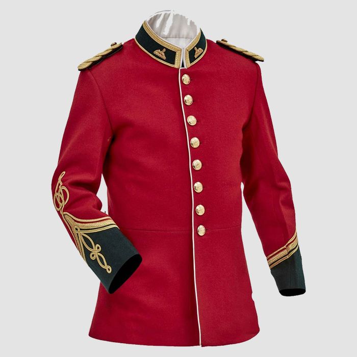 Classic British Army Tunic & Civil War Braided Jacket For Men