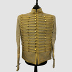 Elegant Napoleonic Hussar Military Uniform Style Jacket