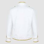 White Military Jackets White Gold