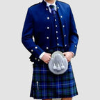 Sheriffmuir Doublet Jacket & Waistcoat Blue Wedding Kilt Jacket