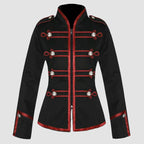 Red And Black Jacket Gothic Gothic Military Parade