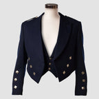 Men's Prince Charlie Jacket Waistcoat Navy