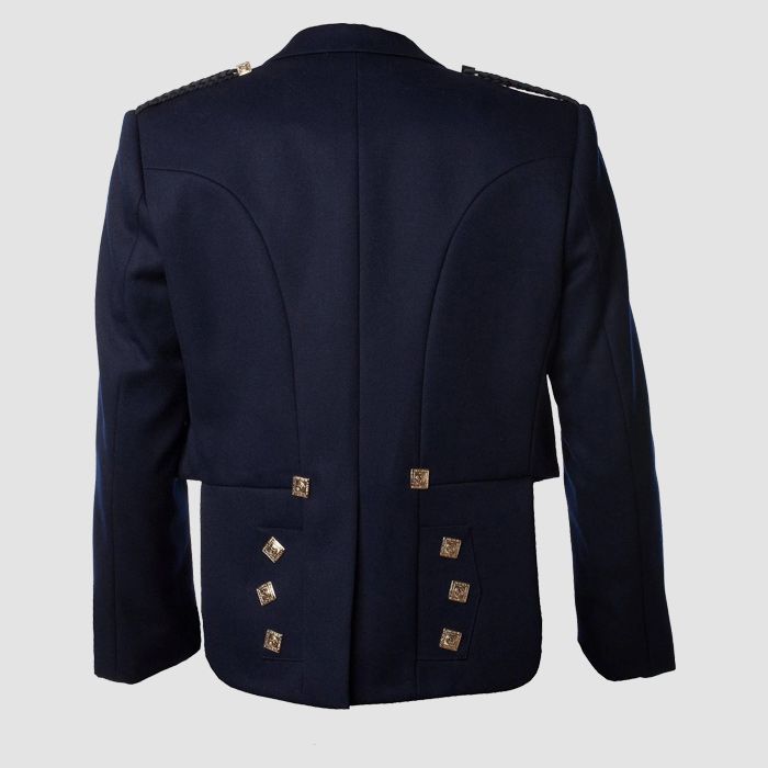 Men's Prince Charlie Jacket Waistcoat Navy