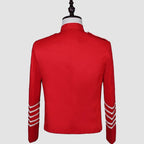 Men's British Military Hussar Jacket Artillery Tunic Uniform