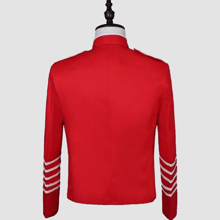 Men's British Military Hussar Jacket Artillery Tunic Uniform