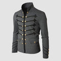 Vintage Jackets Men's Steampunk Military Parade Coat