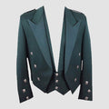 Prince Charlie Green Jacket With 5 Button Waistcoat