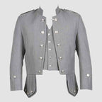 Prince Charlie Grey Jacket With Waistcoat