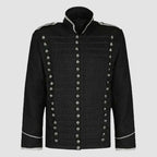 Black Military Jacket Hussar Uniform Parade