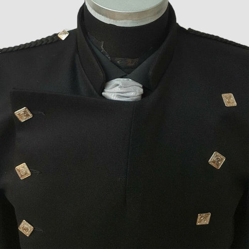 Black Montrose Scottish kilt Jacket