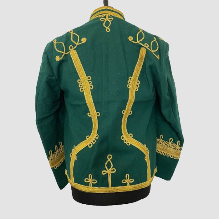 Napoleonic Hussar Uniform Military Style Gold Braided Jacket