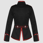 Red And Black Jacket Gothic Gothic Military Parade