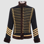 Military Jacket Women Parade Brown Trims