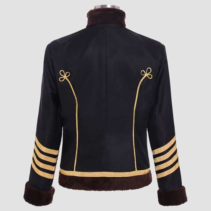 Military Jacket Women Parade Brown Trims