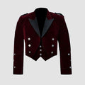 Red Velvet Prince Charlie Kilt Jacket