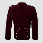 Red Velvet Prince Charlie Kilt Jacket