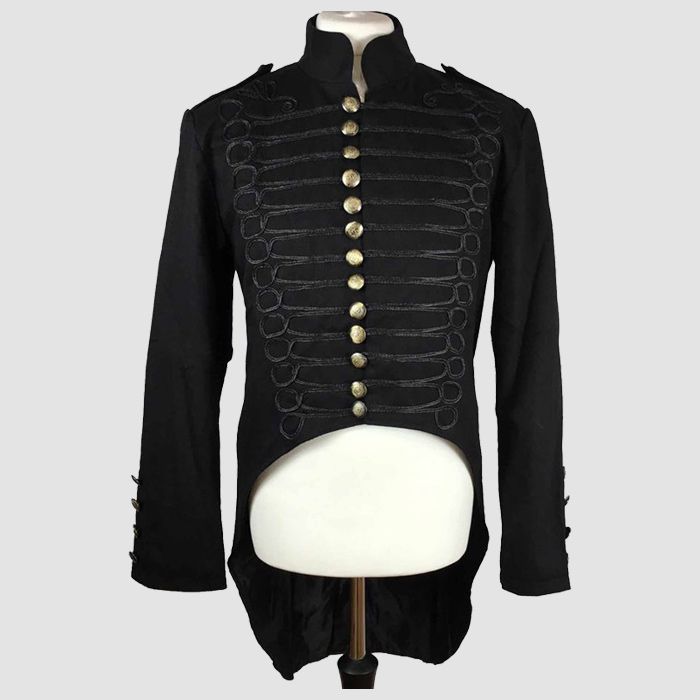 Men's Emo Punk Goth MCR Officer Military Drummer Parade Jacket