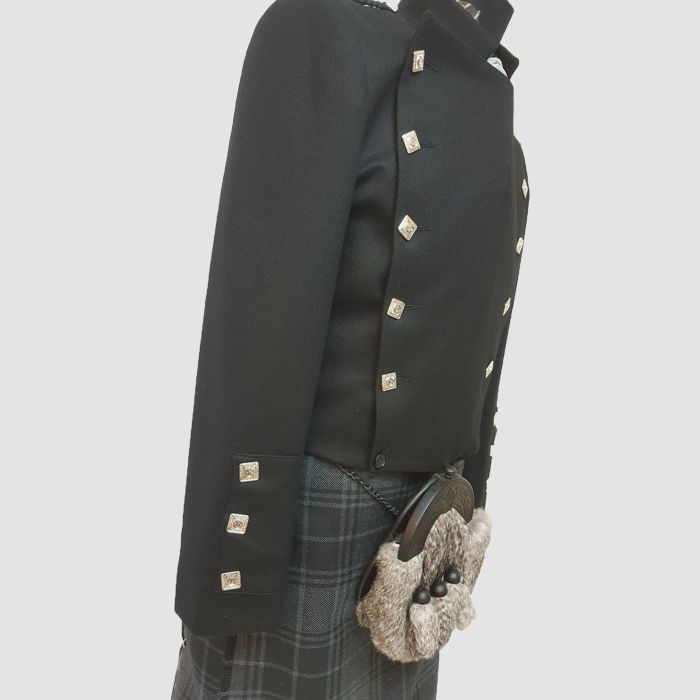 Black Montrose Scottish kilt Jacket