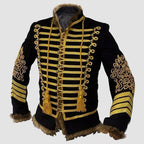 New Napoleonic Hussar Jacket Military Uniform Piping Tunic