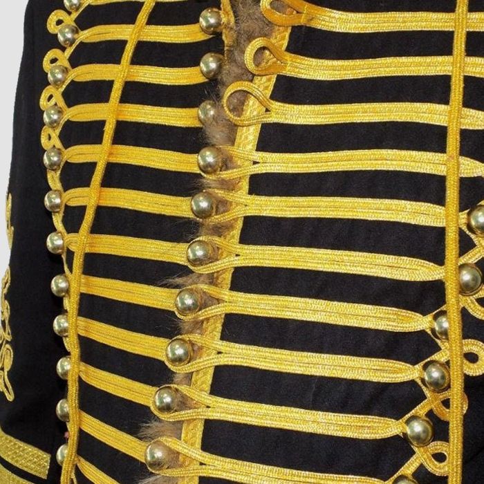 New Napoleonic Hussar Jacket Military Uniform Piping Tunic