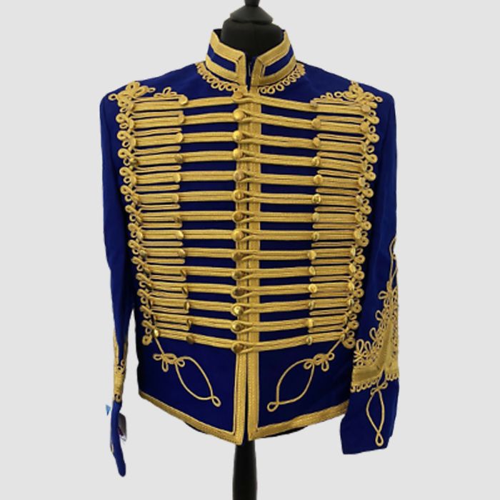 Alluring Men's Napoleonic Hussar Uniform Military Braided Jacket