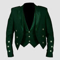 Prince Charlie Jacket Green With Lion Rampant Waistcoat