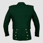 Prince Charlie Jacket Green With Lion Rampant Waistcoat