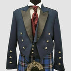 Prince Charlie Jacket Blue With Waistcoat