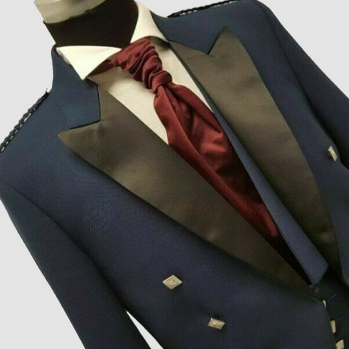 Prince Charlie Jacket Blue With Waistcoat