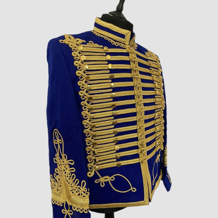 Alluring Men's Napoleonic Hussar Uniform Military Braided Jacket