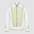 White Military Jackets White Gold