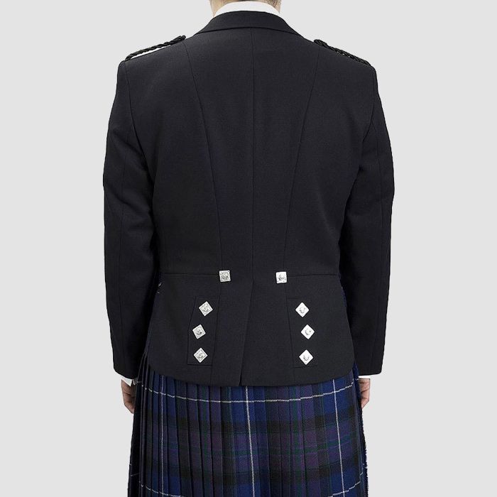 Navy Midon Prince Charlie Jacket & Waistcoat