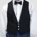 Navy Midon Prince Charlie Jacket & Waistcoat