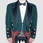 Green Prince Charlie Kilt Jacket Waistcoat Made To Measure