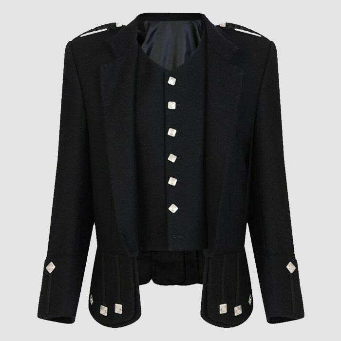Doublet Sheriffmuir Kilt Jacket With 6 Button vest Wedding Kilts