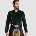Montrose Green Velvet Kilt Jacket