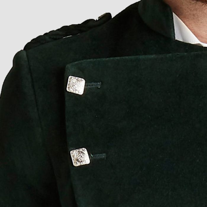 Montrose Green Velvet Kilt Jacket