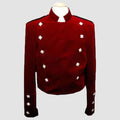 Montrose Kilt Jacket In Red Velvet