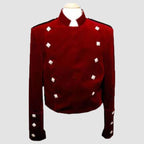 Montrose Kilt Jacket In Red Velvet