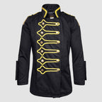Black And Gold jacket Golden Steampunk Drummer Jacket