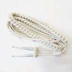 Aiguillette Silver With Tags & Netted Tags