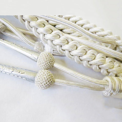 Aiguillette Silver With Tags & Netted Tags