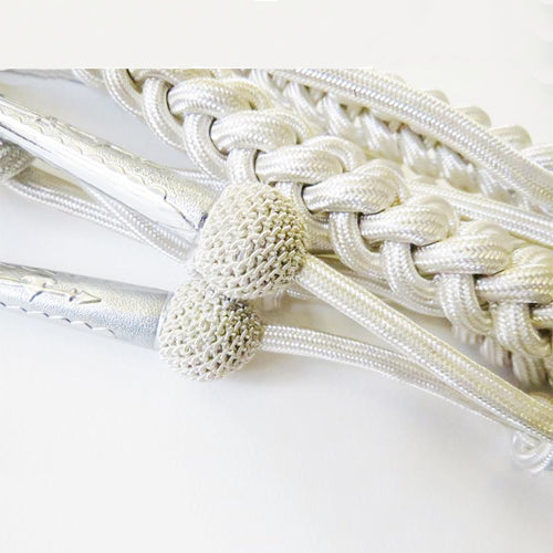 Aiguillette Silver With Tags & Netted Tags