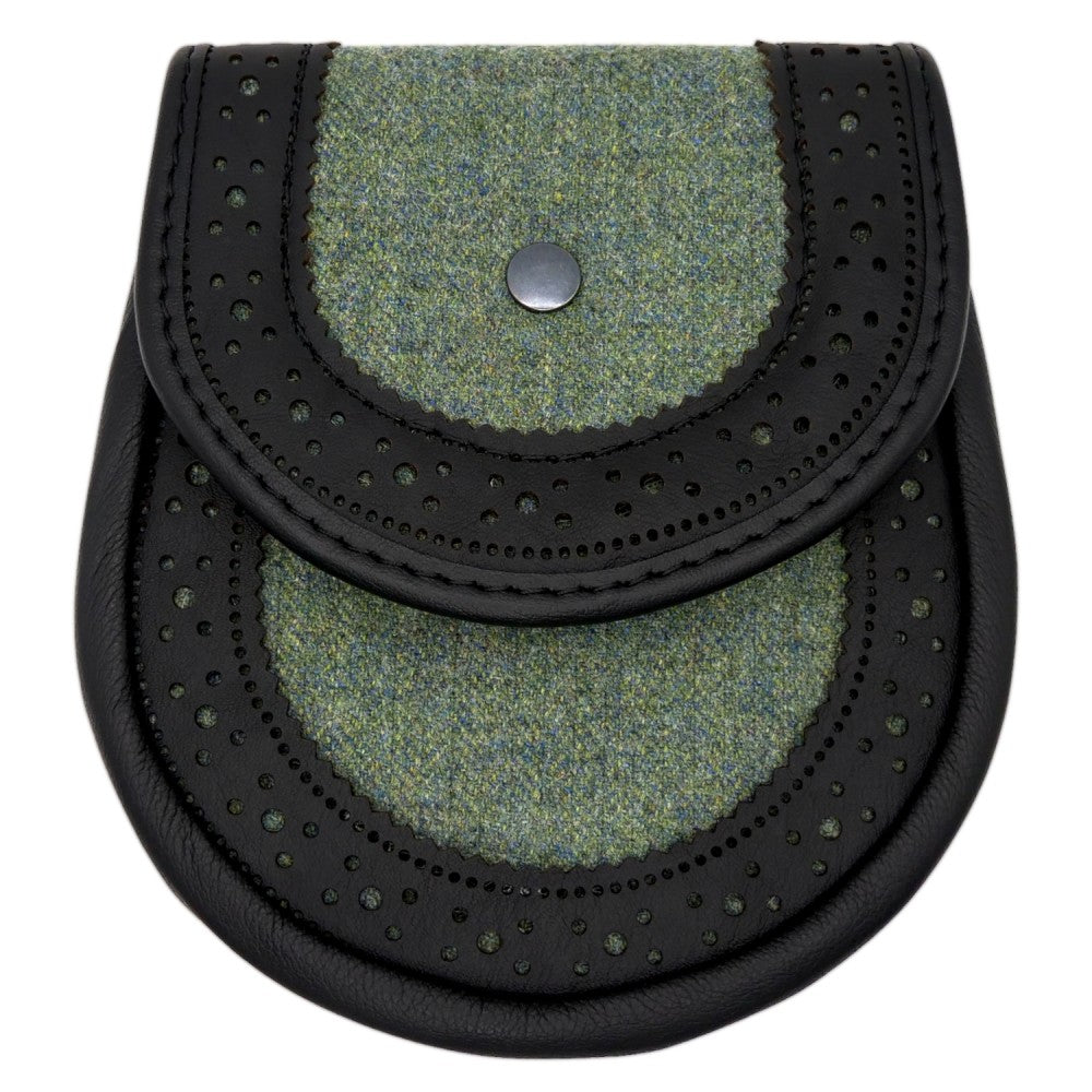 Tweed Brogued Day Sporran