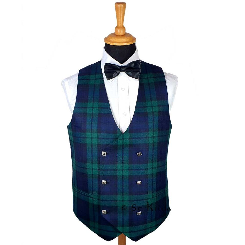 Double Breasted Tartan Waistcoat
