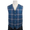 Blue Tartan Waistcoat For Men