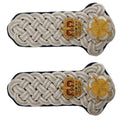 English Deputy Lord Lieutenant Shoulder Epaulettes Boards Bullion Wire Twist Cord