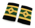 Epaulette Marine Dimond 3 Bar Gold Green Senior