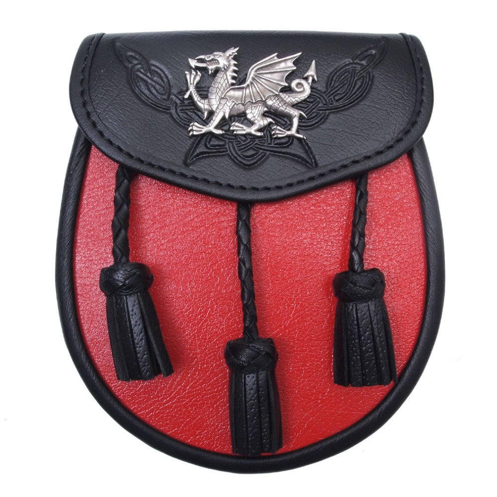 Welsh Day Sporran Red